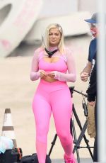 BEBE REXHA on the Set of JBL Headgear in Los Angeles 09/28/2020