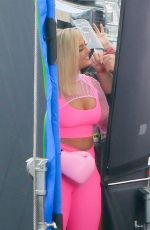 BEBE REXHA on the Set of JBL Headgear in Los Angeles 09/28/2020
