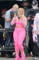 BEBE REXHA on the Set of JBL Headgear in Los Angeles 09/28/2020