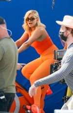 BEBE REXHA on the Set of JBL Headgear in Los Angeles 09/28/2020