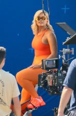 BEBE REXHA on the Set of JBL Headgear in Los Angeles 09/28/2020