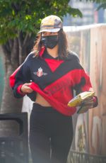 BELLA HADID Leavesat a Studio in New York 09/28/2020