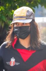 BELLA HADID Leavesat a Studio in New York 09/28/2020