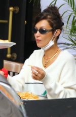 BELLA HADID Out for Lunch at Three Guys in New York 09/24/2020