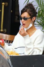 BELLA HADID Out for Lunch at Three Guys in New York 09/24/2020