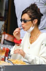 BELLA HADID Out for Lunch at Three Guys in New York 09/24/2020