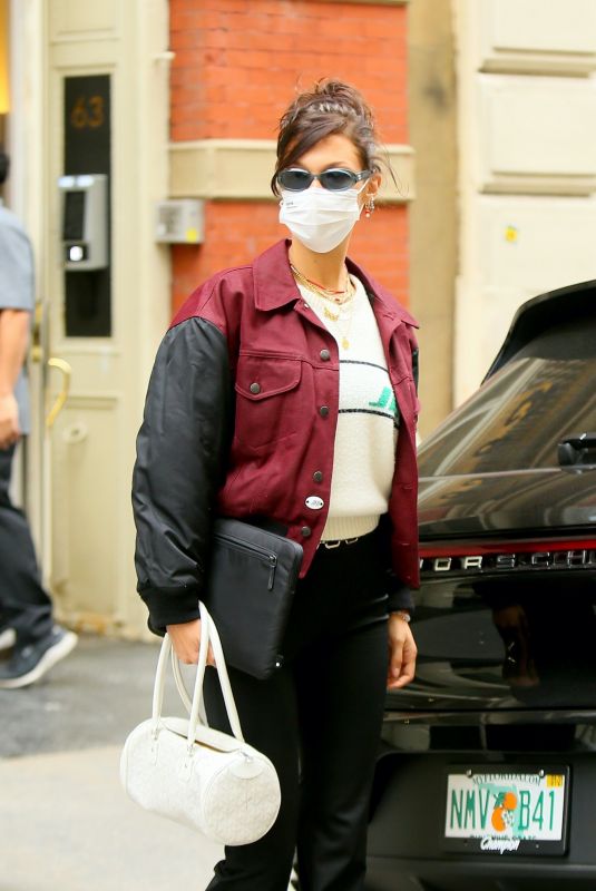 BELLA HADID Out in New York 09/24/2020