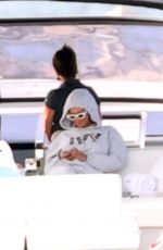 BEYONCE and her husband Jjay Z at a Boat Ride in The Hamptons 09/14/2020