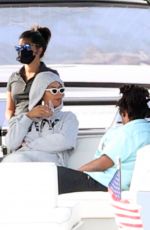 BEYONCE and her husband Jjay Z at a Boat Ride in The Hamptons 09/14/2020