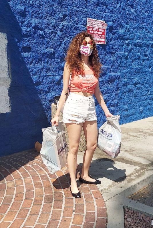 BLANCA BLANCO in Denim Shorts Out Shopping in Los Angeles 09/20/2020