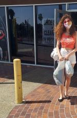 BLANCA BLANCO in Denim Shorts Out Shopping in Los Angeles 09/20/2020