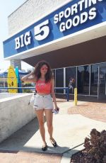 BLANCA BLANCO in Denim Shorts Out Shopping in Los Angeles 09/20/2020