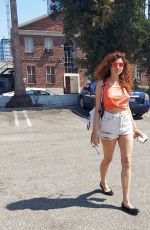 BLANCA BLANCO in Denim Shorts Out Shopping in Los Angeles 09/20/2020
