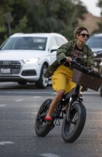 BRITTANY FURLAN Out Riding Electric Cycles in Los Angeles 09/27/2020