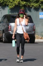 BROOKE BURKE Arrives at a Gym in West Hollywood 08/31/2020