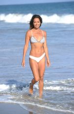 BROOKE BURKE in Bikini Filming Her Body App in Malibu 08/10/2020