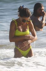 CAMILA COELHO in a Yellow Bikini at a Beach in Santa Monica 09/19/2020