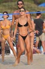 CAMILA COELHO in Bikini Playing Volleyball at a Beach in Santa Monica 09/26/2020