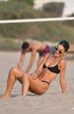 CAMILA COELHO in Bikini Playing Volleyball at a Beach in Santa Monica 09/26/2020