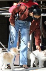 CAMILA MENDES and MADELAINE PETSCH Out with Their Dogs in Vancouver 09/06/2020