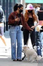CAMILA MENDES and MADELAINE PETSCH Out with Their Dogs in Vancouver 09/06/2020