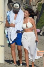 CAMILA MORRONE and Leonardo Dicaprio Out on the Beach in Malibu 09/08/2020
