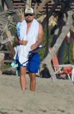 CAMILA MORRONE and Leonardo Dicaprio Out on the Beach in Malibu 09/08/2020