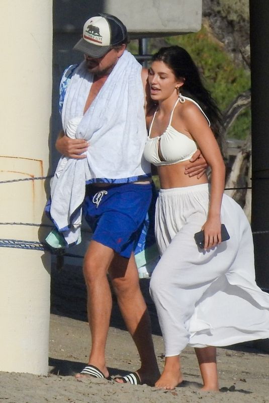 CAMILA MORRONE and Leonardo Dicaprio Out on the Beach in Malibu 09/08/2020