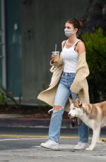 CAMILA MORRONE Out with Her Dog in Los Angeles 09/11/2020