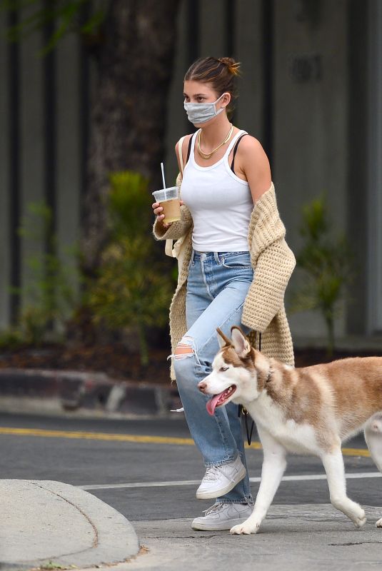 CAMILA MORRONE Out with Her Dog in Los Angeles 09/11/2020