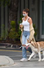 CAMILA MORRONE Out with Her Dog in Los Angeles 09/11/2020