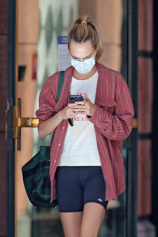 CARA DELEVINGNE Out and About in Beverly Hills 09/25/2020