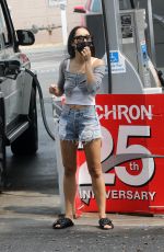 CARA SANTANA in Denim Shorts Out House-hunting in Los Angeles 09/13/2020
