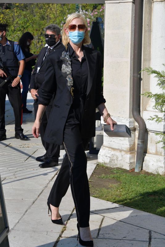 CATE BLANCHETT Arrives at Hotel Excelsior in Venice 09/07/2020