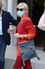 CATE BLANCHETT Leaves Her Hotel in Venice 09/05/2020