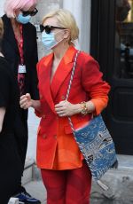 CATE BLANCHETT Leaves Her Hotel in Venice 09/05/2020