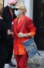 CATE BLANCHETT Leaves Her Hotel in Venice 09/05/2020
