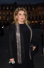 CATHERINE DENEUVE Arrives at Louis Vuitton Stellar Jewelry Launch in Paris 09/28/2020