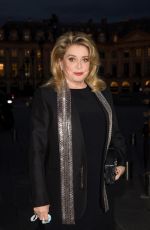 CATHERINE DENEUVE Arrives at Louis Vuitton Stellar Jewelry Launch in Paris 09/28/2020