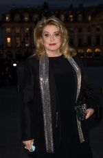 CATHERINE DENEUVE Arrives at Louis Vuitton Stellar Jewelry Launch in Paris 09/28/2020