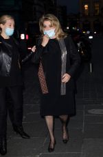 CATHERINE DENEUVE Arrives at Louis Vuitton Stellar Jewelry Launch in Paris 09/28/2020