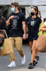 CHANTEL JEFFRIES and Drew Taggert at Farmers Market in Los Angeles 09/13/2020