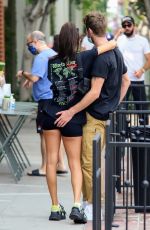 CHANTEL JEFFRIES and Drew Taggert at Farmers Market in Los Angeles 09/13/2020