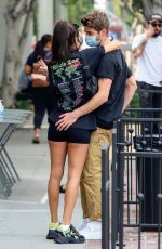 CHANTEL JEFFRIES and Drew Taggert at Farmers Market in Los Angeles 09/13/2020