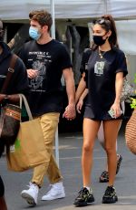 CHANTEL JEFFRIES and Drew Taggert at Farmers Market in Los Angeles 09/13/2020