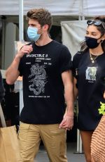 CHANTEL JEFFRIES and Drew Taggert at Farmers Market in Los Angeles 09/13/2020