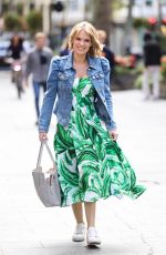 CHARLOTTE HAWKINS Arrives at Heart Radio in London 09/04/2020