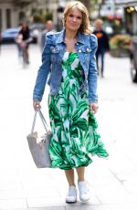 CHARLOTTE HAWKINS Arrives at Heart Radio in London 09/04/2020