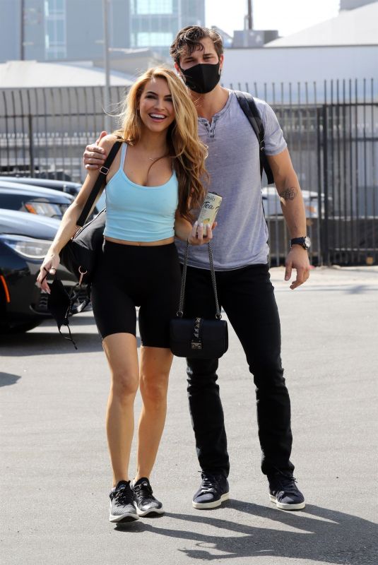 CHRISHELL STAUSE and Gleb Savchenko at DWTS Studio in Los Angeles 09/20/2020