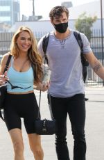 CHRISHELL STAUSE and Gleb Savchenko at DWTS Studio in Los Angeles 09/20/2020